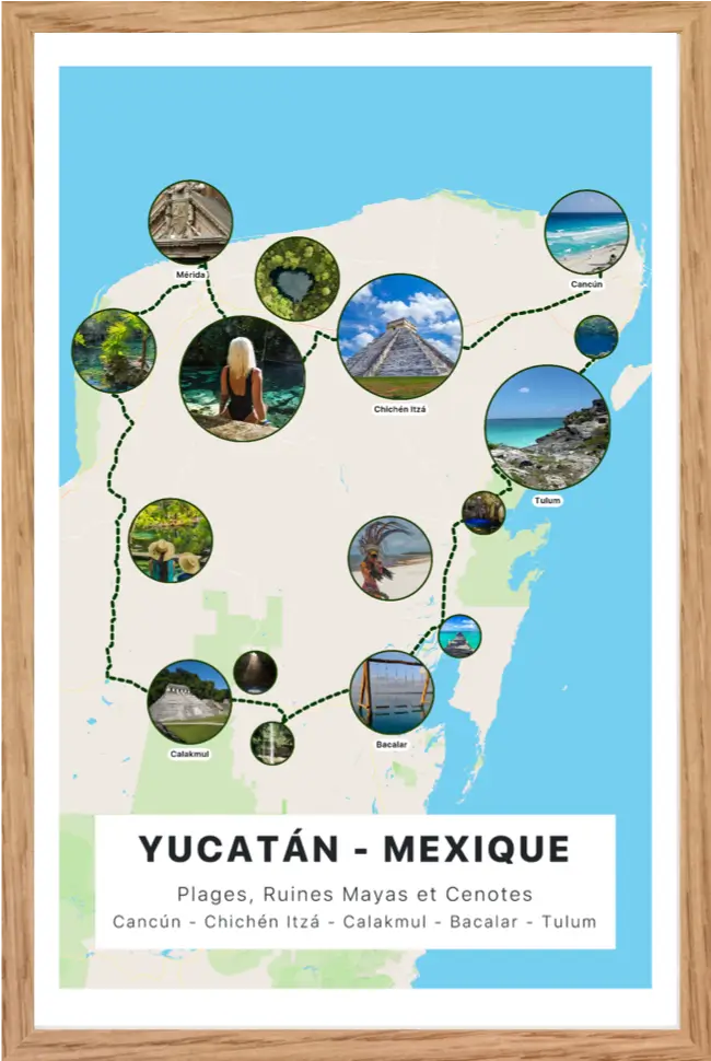 Poster Yucatan Mexique
